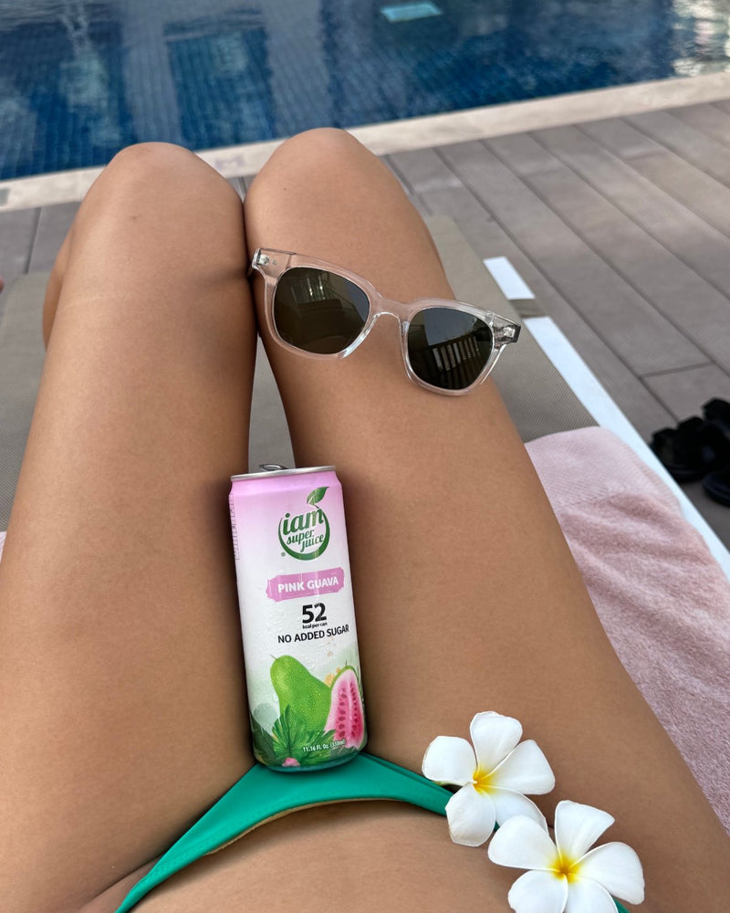Velora sunglasses styled for evening drinks