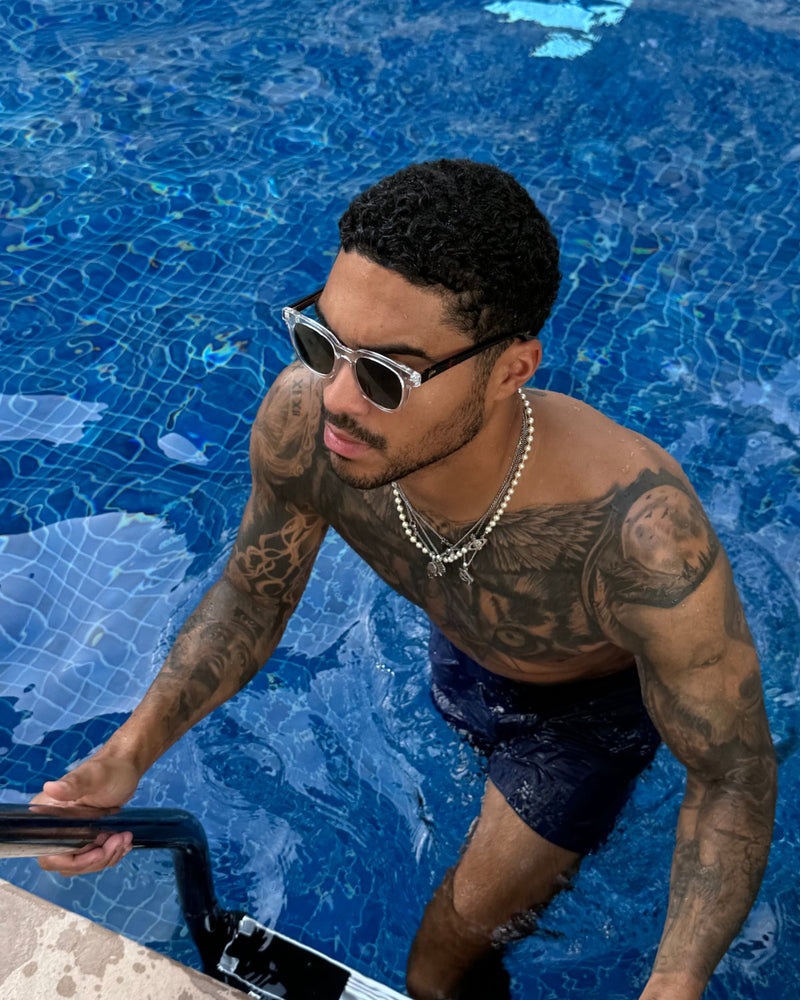 Velora sunglasses styled for holiday